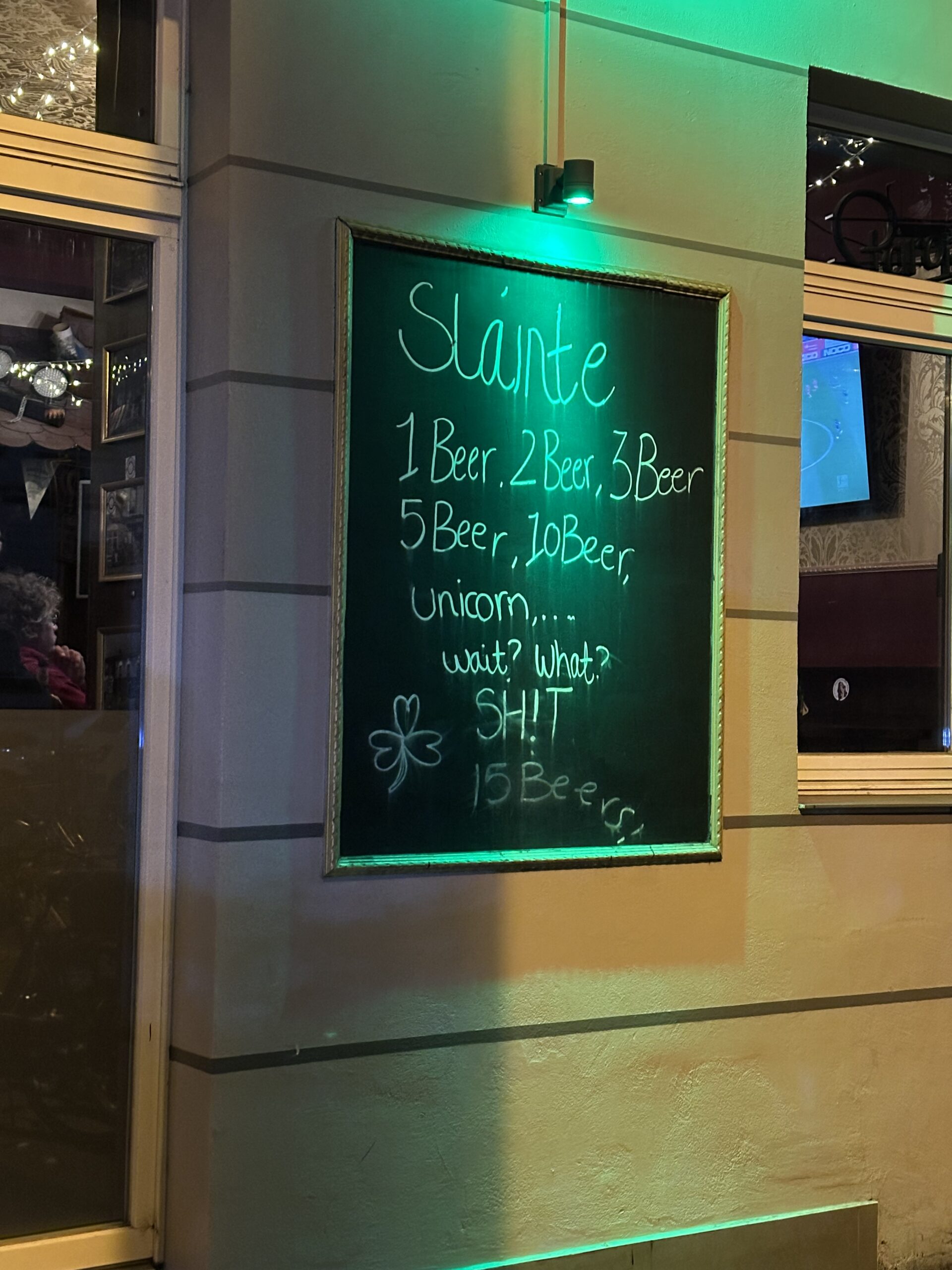 James Joyce Irish-Pub Köln Spruch